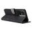 Stand Cover for Blackview Oscal C70 / Oscal Tiger 10 Wallet Phone Case RFID Blocking PU Leather Shell with Strap - Black - 4