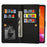 For iPhone 15 Pro Max Zipper Wallet Phone Cover PU Leather Glittery Laser Carving Phone Stand Case - Black - 3