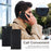 For iPhone 15 Plus PU Leather Wallet Phone Cover Magnetic Closure Stand Case - Black - 5