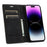 For iPhone 15 Pro Wallet Stand Phone Case PU Leather + TPU Phone Cover - Black - 2