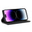 For iPhone 15 Pro Wallet Stand Phone Case PU Leather + TPU Phone Cover - Black - 3