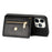 N.BEKUS PU Leather+TPU Phone Cover for iPhone 15 Pro Max , Zipper Pocket Wallet Kickstand Case with Shoulder Strap - Black - 4
