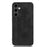 For Samsung Galaxy S23 FE Phone Cover Stitching Line PU Leather Coated PC+TPU Protective Case - Black - 1