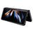 For Samsung Galaxy Z Fold5 5G Textured PU Leather+PC Phone Case Folding Back Cover - Orange - 2