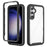 Clear Back Phone Case for Samsung Galaxy S23 FE , Acrylic+PC+TPU Anti-Scratch Phone Cover - Black - 1