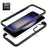 Clear Back Phone Case for Samsung Galaxy S23 FE , Acrylic+PC+TPU Anti-Scratch Phone Cover - Black - 3