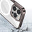 Aurora Series For iPhone 15 Pro Max Shockproof Cover Magnetic TPU+PC Phone Case Compatible with MagSafe - Brown - 2