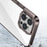 Aurora Series For iPhone 15 Plus Hard PC + Soft TPU Phone Case Clear Mobile Phone Shell Cover - Transparent Tan - 2