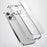 Aurora Series For iPhone 15 Plus Hard PC + Soft TPU Phone Case Clear Mobile Phone Shell Cover - Transparent Tan - 4