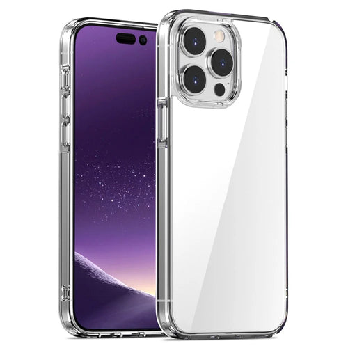 Aurora Series For iPhone 15 Clear Slim Mobile Phone Shell Case Hard PC + Soft TPU Cover - Transparent - 1