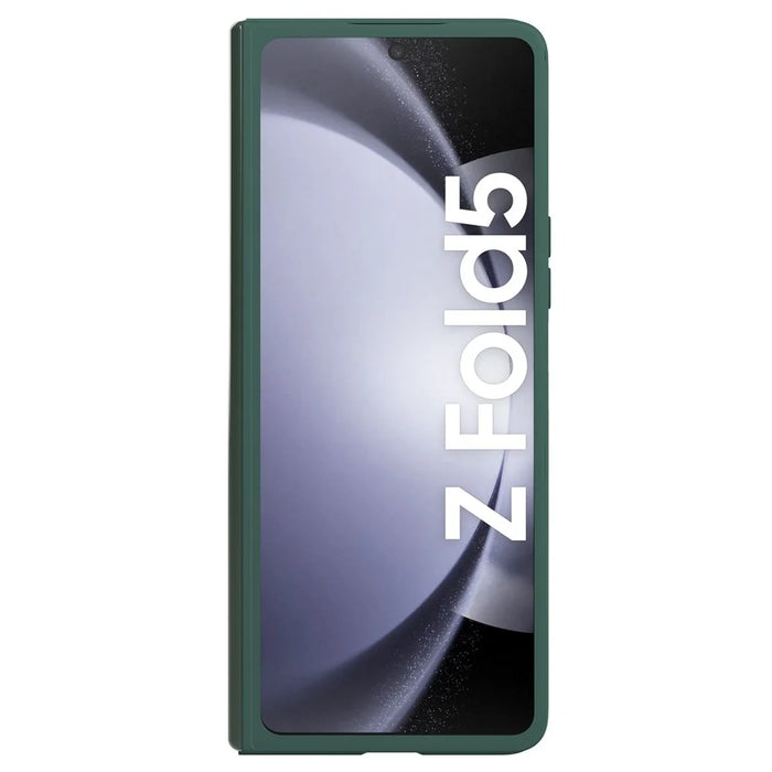 NILLKIN Shockproof Case for Samsung Galaxy Z Fold5 5G Dual Layer Hybrid Hard PC Soft Silicone Case with Slide Camera Lens Cover - Green - 4