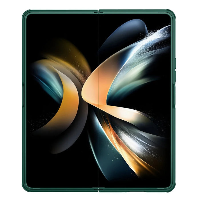 NILLKIN CamShield Fold Case for Samsung Galaxy Z Fold5 5G TPU+PC Phone Cover Kickstand Shell with Pen Slot - Green - 3