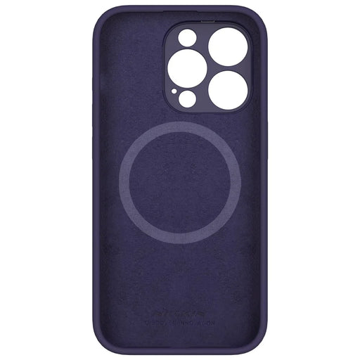 NILLKIN Lenswing Magnetic Phone Case for iPhone 15 Pro Max Camera Lens Guard Kickstand Silicone Cover Compatible with MagSafe - Purple - 2