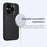 NILLKIN Lenswing Magnetic Phone Case for iPhone 15 Pro , Soft Silicone Camera Lens Frame Kickstand Cover - Black - 4