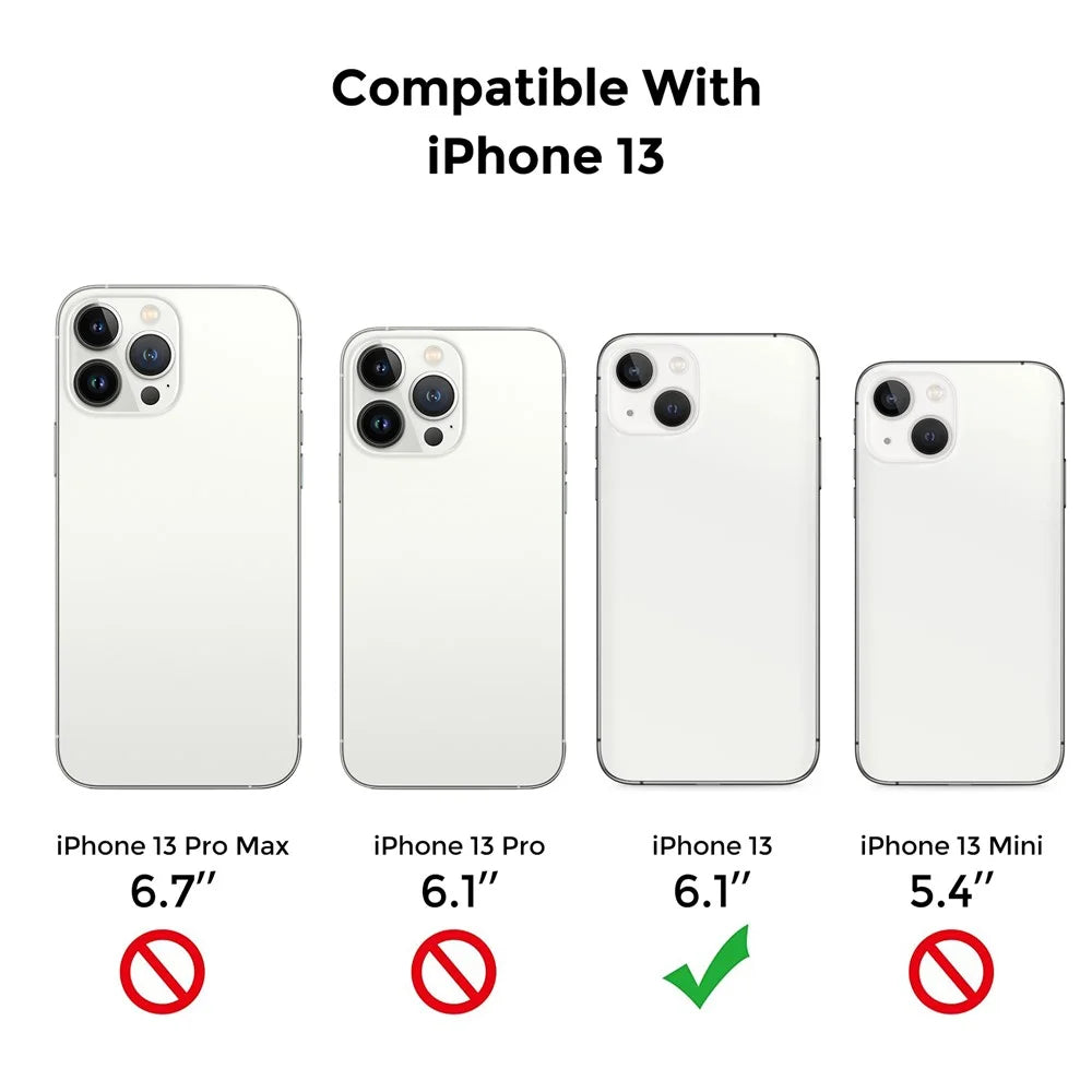 AHASTYLE PC06 For iPhone 13 Transparent PC + TPU Phone Case Compatible with MagSafe Dustproof Cover - 6