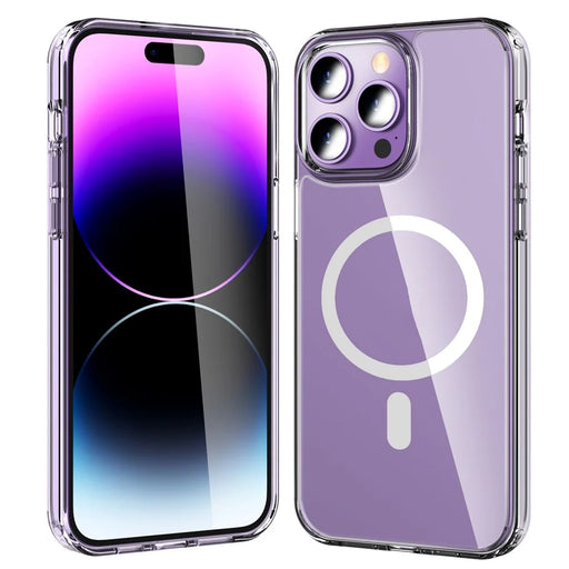 AHASTYLE PC06 For iPhone 14 Pro Shockproof Phone Cover HD Clear PC + TPU Case Compatible with MagSafe - 1