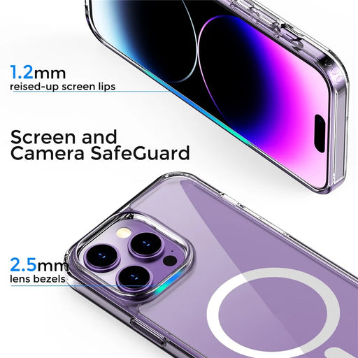 AHASTYLE PC06 For iPhone 14 Pro Shockproof Phone Cover HD Clear PC + TPU Case Compatible with MagSafe - 2