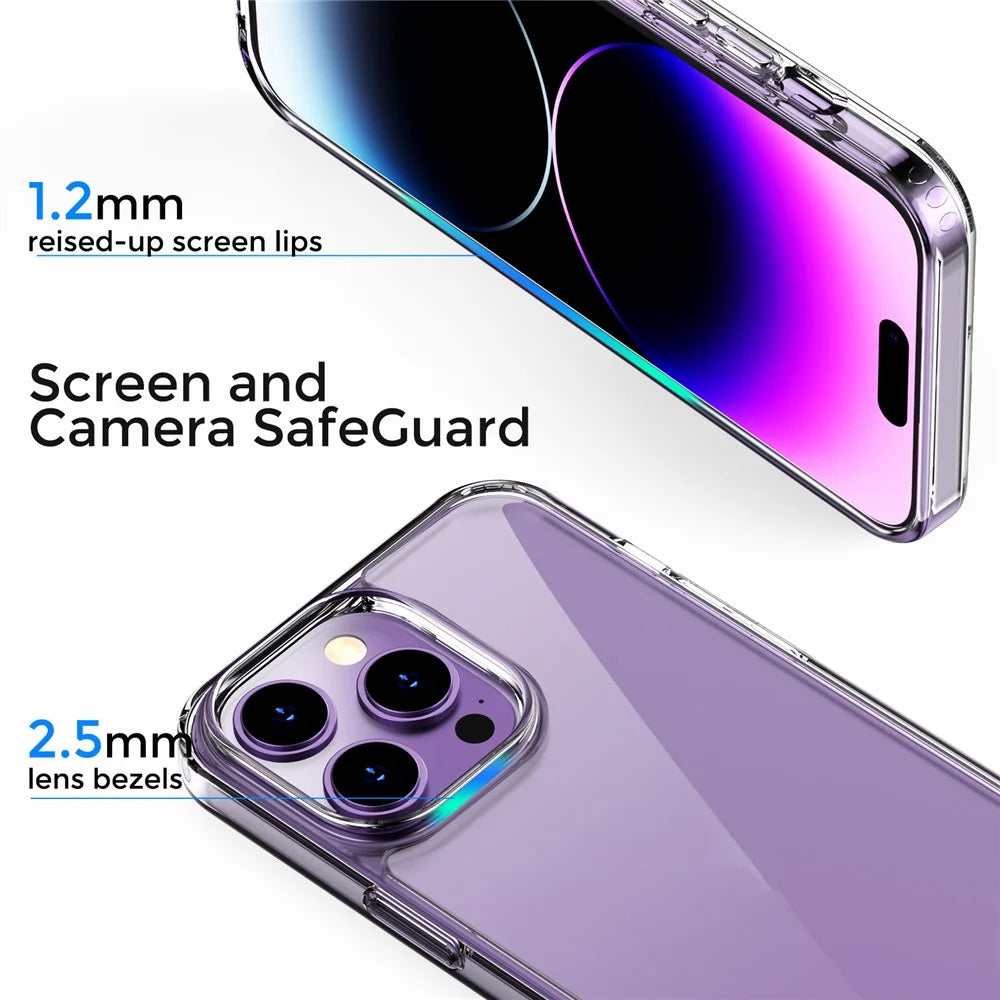 AHASTYLE PC06 For iPhone 14 Pro Anti-Scratch Phone Case Clear PC + TPU Cover Dustproof Mobile Phone Shell - 2