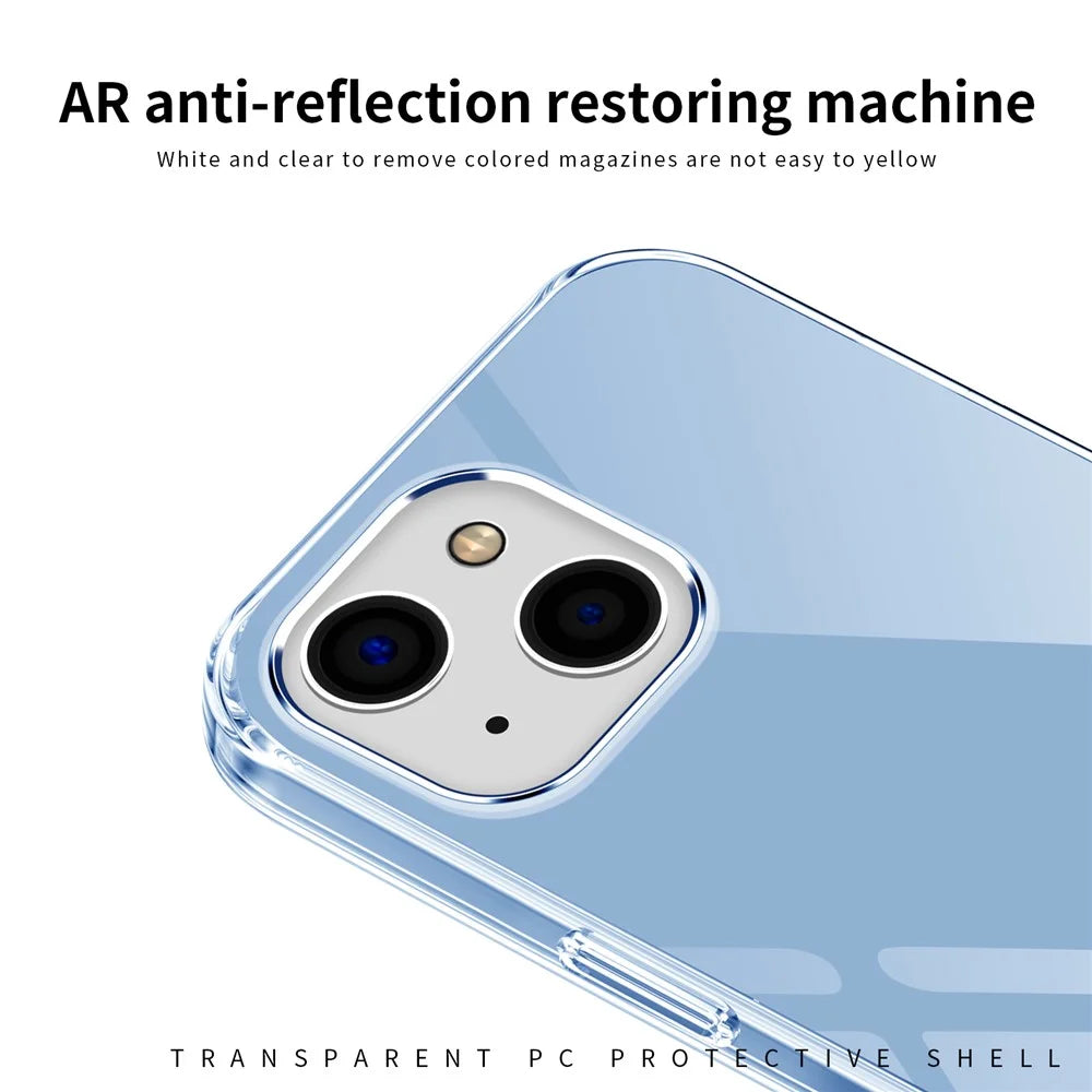 MOFI JK PC Transprent Series Phone Case for iPhone 15 Plus , Crystal Clear Anti-scratch PC Phone Cover - 4