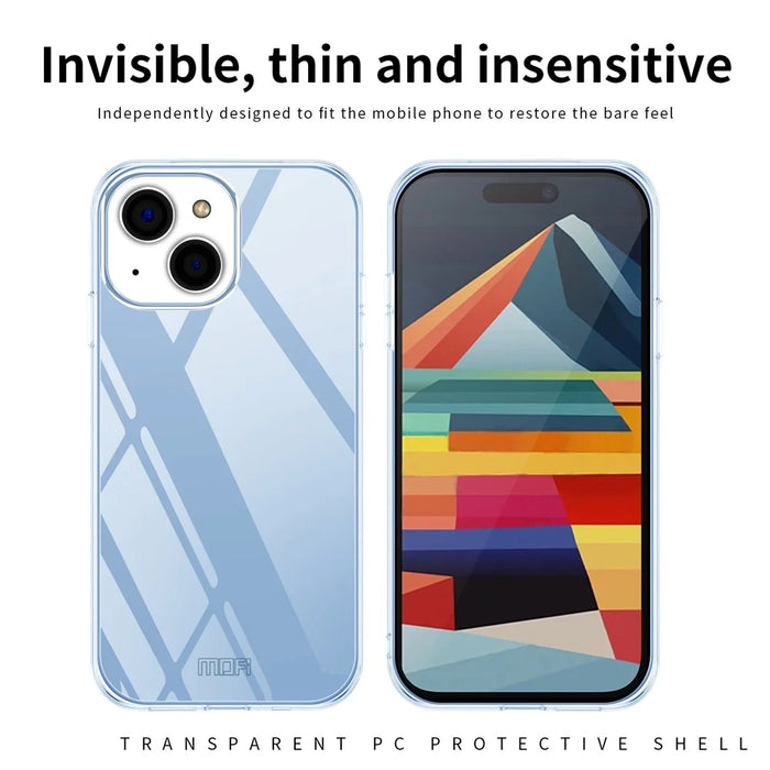 MOFI JK PC Transprent Series Smartphone Cover for iPhone 15 , Hard PC Protective Phone Cover - 6