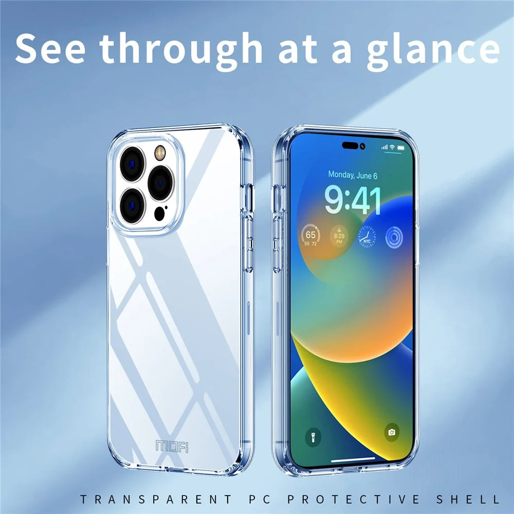 MOFI JK PC Transprent Series Hard PC Case for iPhone 15 Pro , Anti-scratch Protective Phone Cover - 2