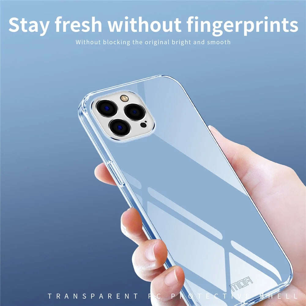 MOFI JK PC Transprent Series Hard PC Case for iPhone 15 Pro , Anti-scratch Protective Phone Cover - 5
