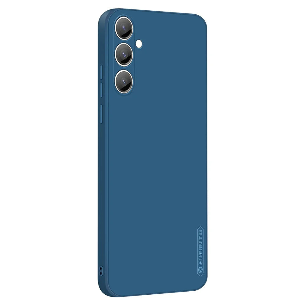 PINWUYO For Samsung Galaxy S23 FE Phone Back Case Precise Cutouts Soft TPU Phone Cover - Dark Blue - 1