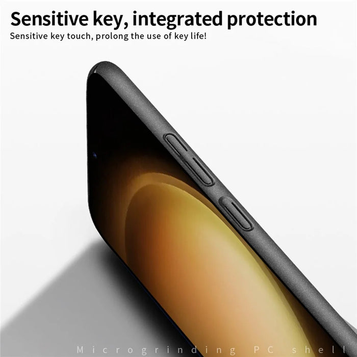 MOFI Shield Matte Series for Samsung Galaxy S23 FE Slim-Fit Mobile Phone Case PC Phone Cover - Black - 3