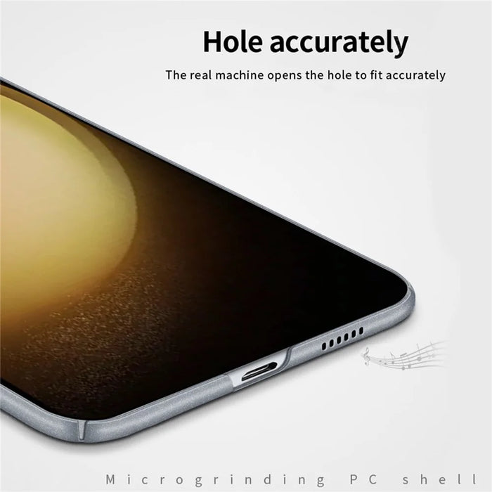 MOFI Shield Matte Series for Samsung Galaxy S23 FE Slim-Fit Mobile Phone Case PC Phone Cover - Black - 7