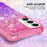 For Samsung Galaxy S23 FE TPU Case Gradient Quicksand Phone Back Cover - Pink+Purple - 4