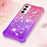 For Samsung Galaxy S23 FE TPU Case Gradient Quicksand Phone Back Cover - Pink+Purple - 6