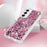 For Samsung Galaxy S23 FE TPU Case Glitter Quicksand Shockproof Phone Back Cover - Rose Gold / Hearts - 5