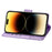 For iPhone 15 Pro Max Stand Wallet Case Butterfly Imprinted PU Leather Protective Phone Cover - Light Purple - 3