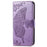 For iPhone 15 Pro Max Stand Wallet Case Butterfly Imprinted PU Leather Protective Phone Cover - Light Purple - 4