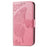 For iPhone 15 Butterfly Imprinted Phone Leather Case Wallet Stand Phone Cover - Pink - 4