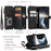 For iPhone 15 Phone Cases with Strap CASEME C30 Zipper Multiple Card Holder PU Leather Cover - Black - 5