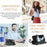 For iPhone 15 Phone Cases with Strap CASEME C30 Zipper Multiple Card Holder PU Leather Cover - Black - 7