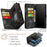 For iPhone 15 Pro Phone Cases CASEME 008 Leather Cover with Detachable Wallet and Strap - Black - 6