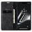 CASEME 013 Series For iPhone 15 Plus PU Leather Anti-drop Phone Case Folding Stand Wallet Cover - Black - 2