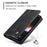CASEME 013 Series For iPhone 15 Plus PU Leather Anti-drop Phone Case Folding Stand Wallet Cover - Black - 6