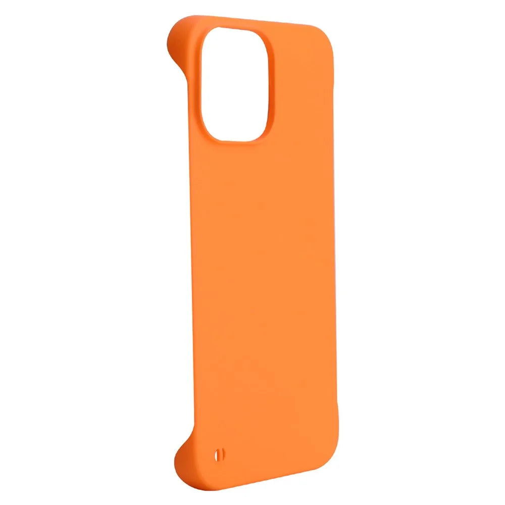 ENKAY HAT PRINCE For iPhone 15 Pro Max Rubberized Matte Hard PC Phone Case Frameless Back Cover - Orange - 2