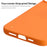 ENKAY HAT PRINCE Phone Case for iPhone 15 Plus , Rubberized Matte Hard PC Frameless Back Cover - Orange - 4
