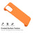 ENKAY HAT PRINCE Phone Case for iPhone 15 Plus , Rubberized Matte Hard PC Frameless Back Cover - Orange - 6