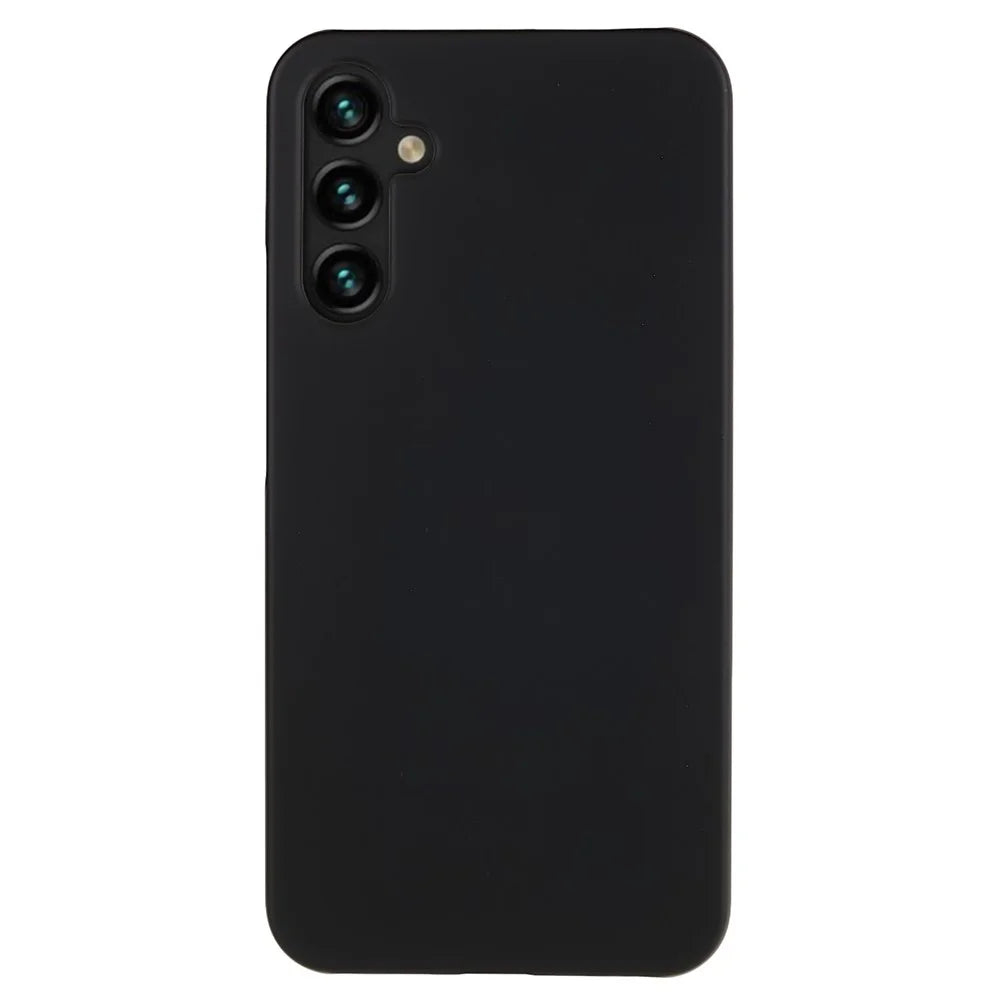For Samsung Galaxy S23 FE Cell Phone Case Anti-Fingerprint Rubberized PC Mobile Phone Cover - Black - 1