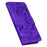 Tiger Imprint Protective Cover for Samsung Galaxy S23 FE PU Leather Wallet Stand Phone Shell - Purple - 5