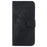 For Nokia XR21 Shockproof 7-Shape Imprinted Phone Cover PU Leather Wallet Stand Flip Case - Black - 7