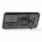 For Samsung Galaxy S23 Drop Resistant PC+TPU Phone Case Slide Lens Protection Kickstand Cover - Black - 3