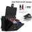 For Samsung Galaxy Z Flip5 5G PU Leather Coated PC Phone Case Card Slots Protective Cover - Black - 6