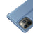 For iPhone 15 Pro Flip Leather Cover with Stand Full Body Protective Phone Case - Blue - 5