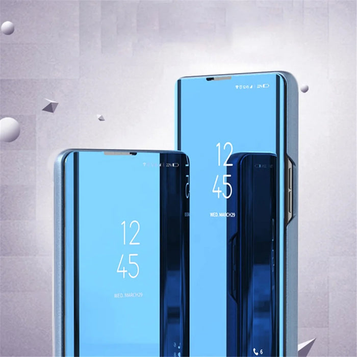 For iPhone 15 Flip Leather Cover with Stand Full Body Protective Phone Case - Blue - 3